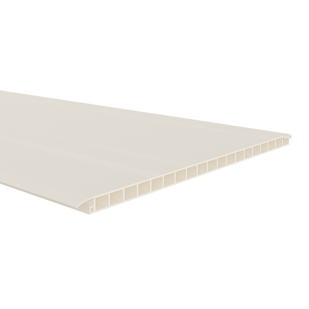vlak kunststof paneel 250 x 10mm Crème (holle schroot) afbeelding