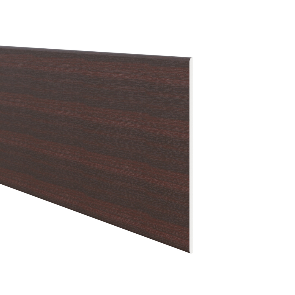Millex volschuim Platpaneel afgerond 300x9 - Nerfstructuur Mahonie (6 Meter) afbeelding 1