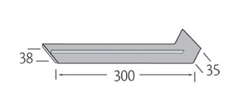 Verbinding 300mm - Millex Wit RAL 9010