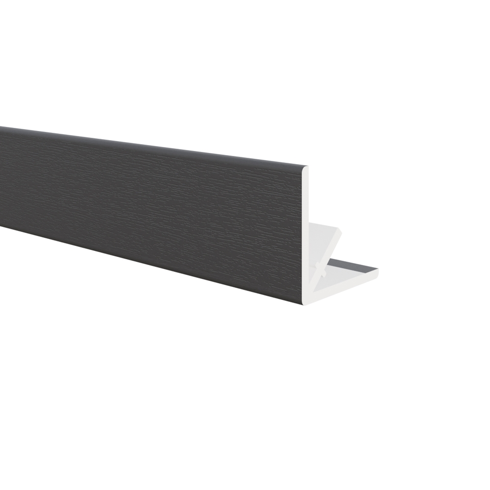 Buitenhoekprofiel Zwart RAL 9017 - VinyPlus