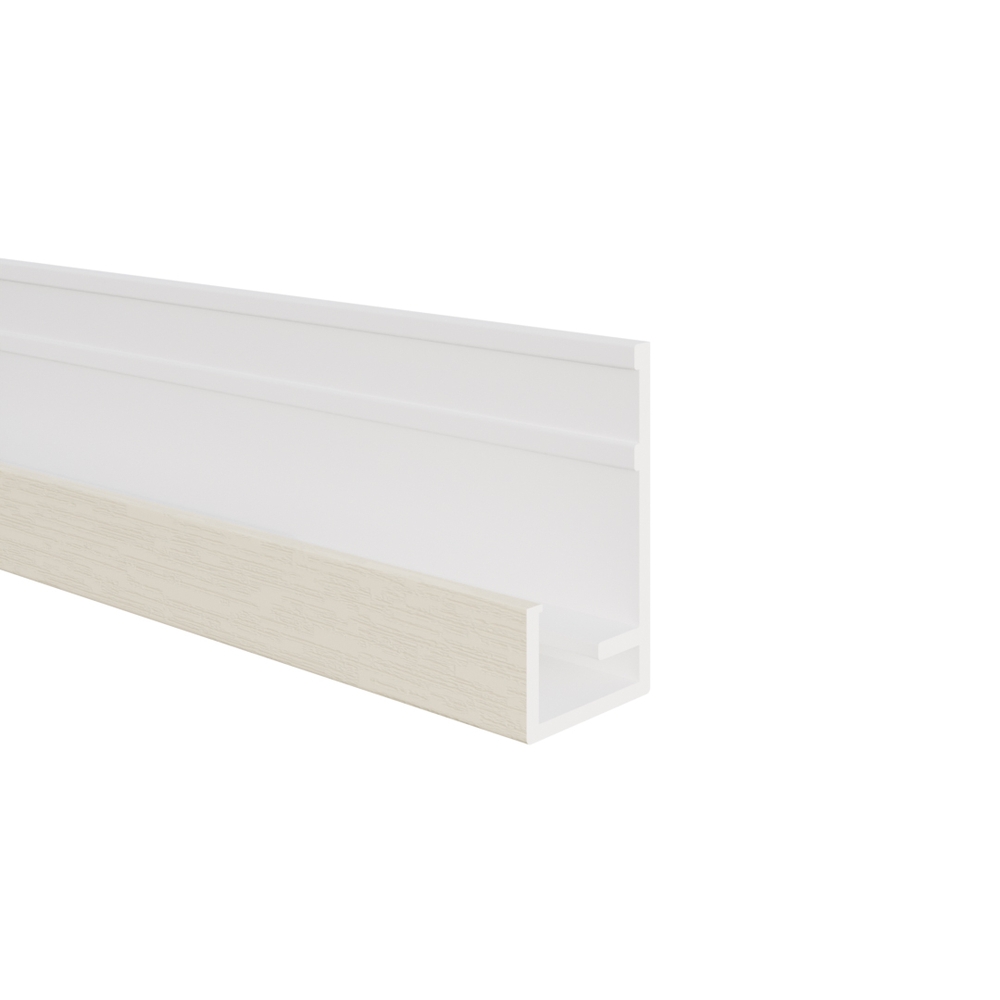Startprofiel verticale bekleding Crème RAL 9001 - VinyPlus