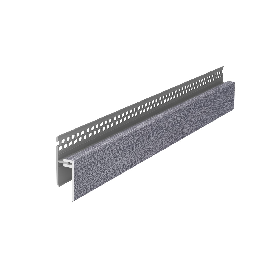 Ventilatie afsluitprofiel 2-delig 17 mm - Eurotexx Sheffield eiken Grijs