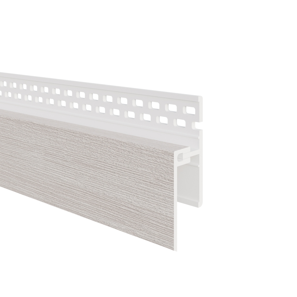 Ventilatie afsluitprofiel 2-delig 17 mm - Eurotexx Sheffield eiken Wit