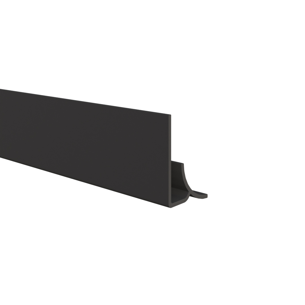 Wonderboard Ronde Binnenhoekprofiel Zwart