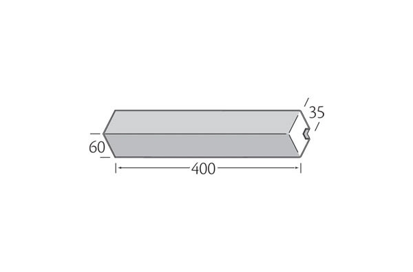 Buitenhoek 400mm - Millex Glad Wit