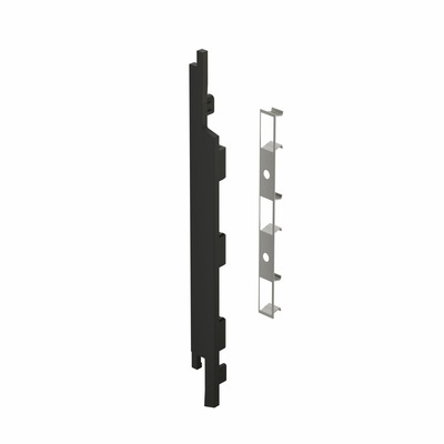 Keralit Eindkap links Nightblack RAL 9005 (2839) (Sponningdeel 167)