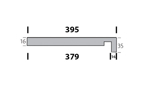 Millex Big Board volschuim Paneel Turners eiken - 395x35x16 afbeelding 1