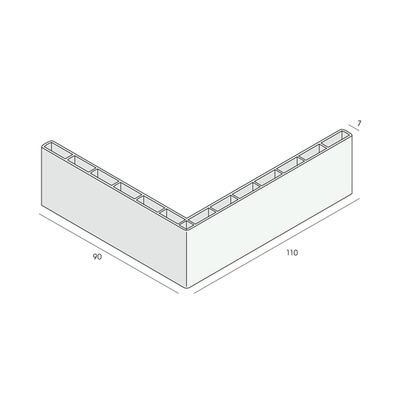 Holkamerprofiel 110x90x7 mm
