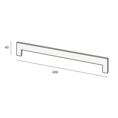 Novaboard stonelook eindkap overlappend - 400 mm Crème