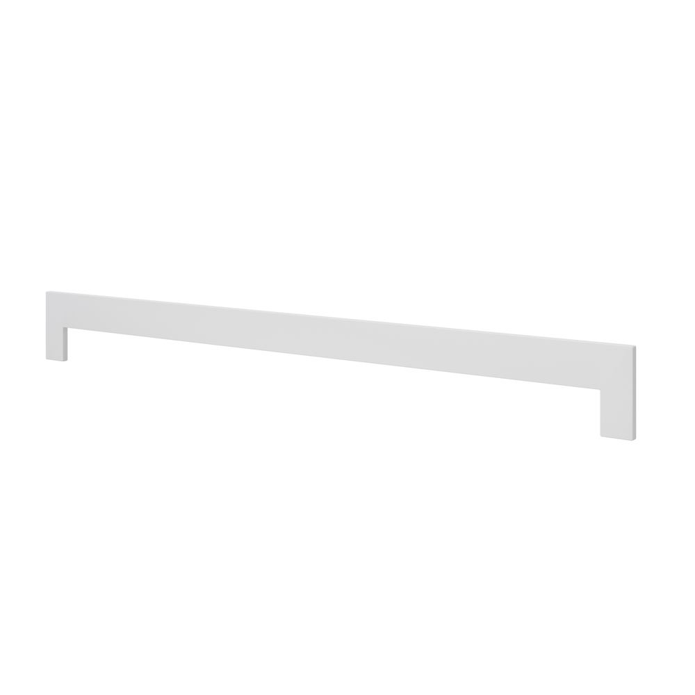 Novaboard stonelook eindkap overlappend - 400 mm Wit