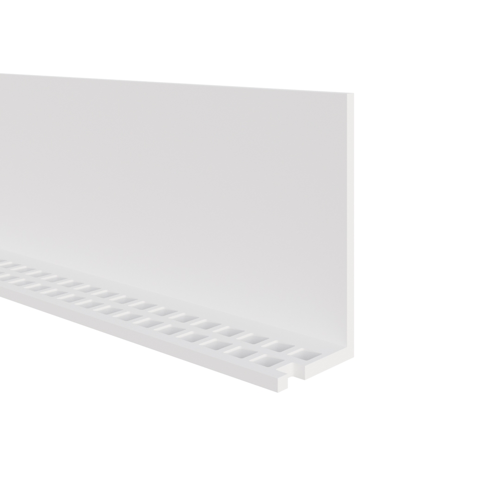 Wit Ventilatieprofiel 50 x 25 x 2 mm