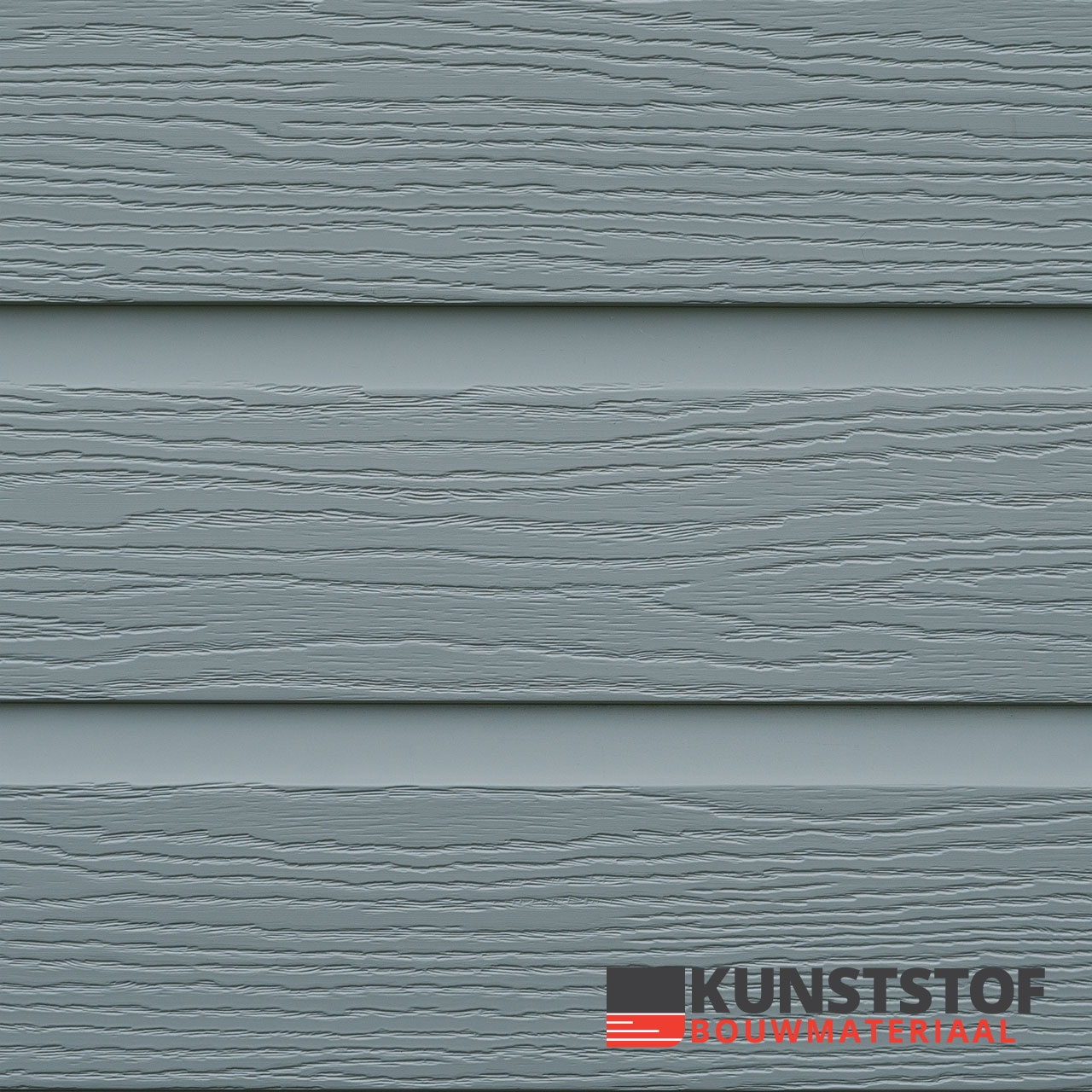 Eurotexx Dubbel rabat kunststof gevelbekleding in de kleur quartzgrijs - RAL 7045