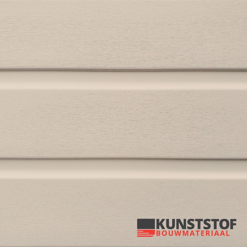 Kunststof chalet rabat sand heeft een RAL 1015 en ziet er als canexel vervanger en het alternatief prachtig uit. het heeft dezelfde dikte 10mm