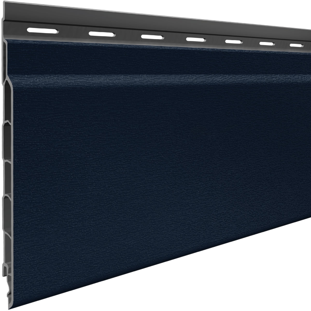 Vinyplus rondkant sponningdeel blauw kunststof gevelbekleding