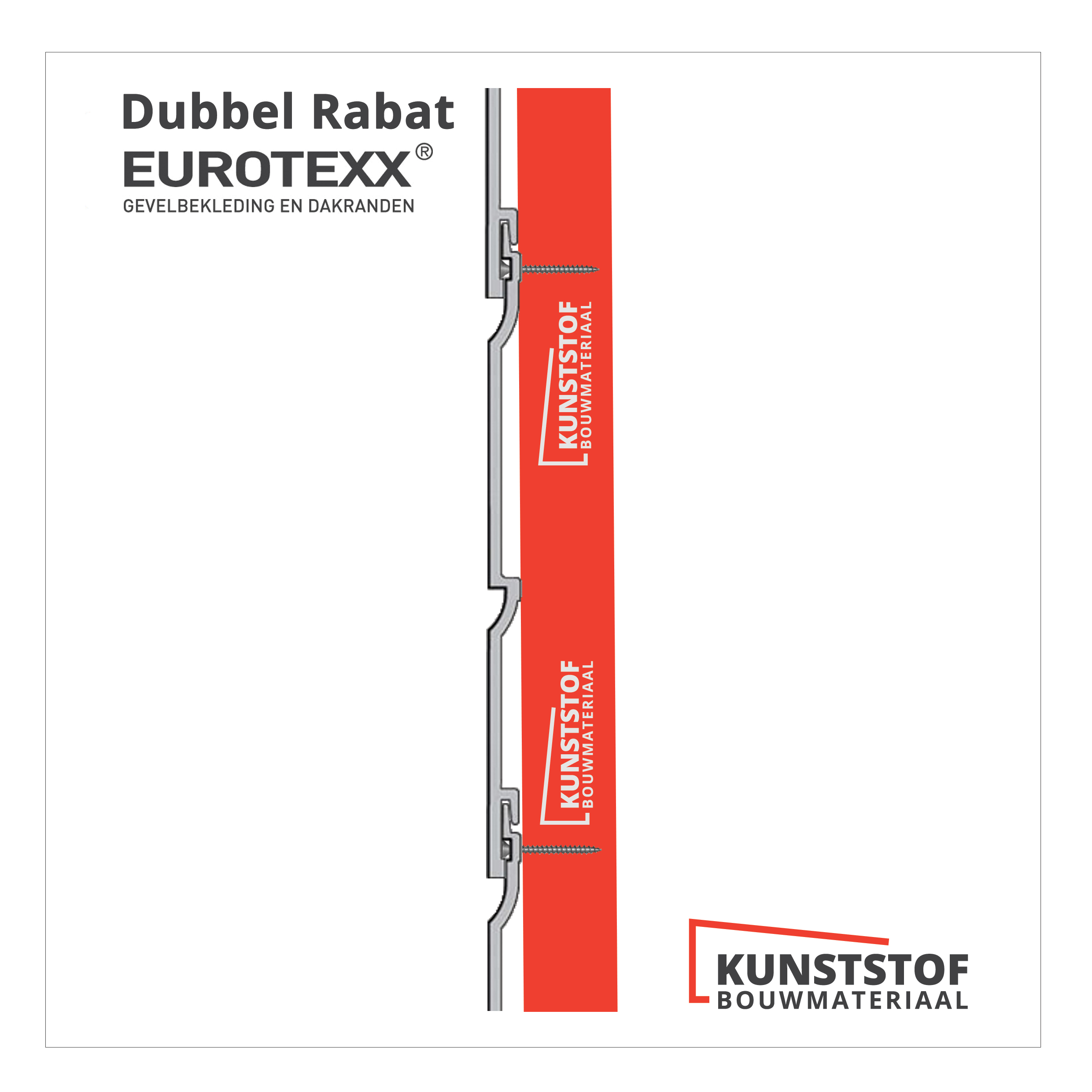 Op deze afbeelding is het dubbel rabat profiel goed te zien