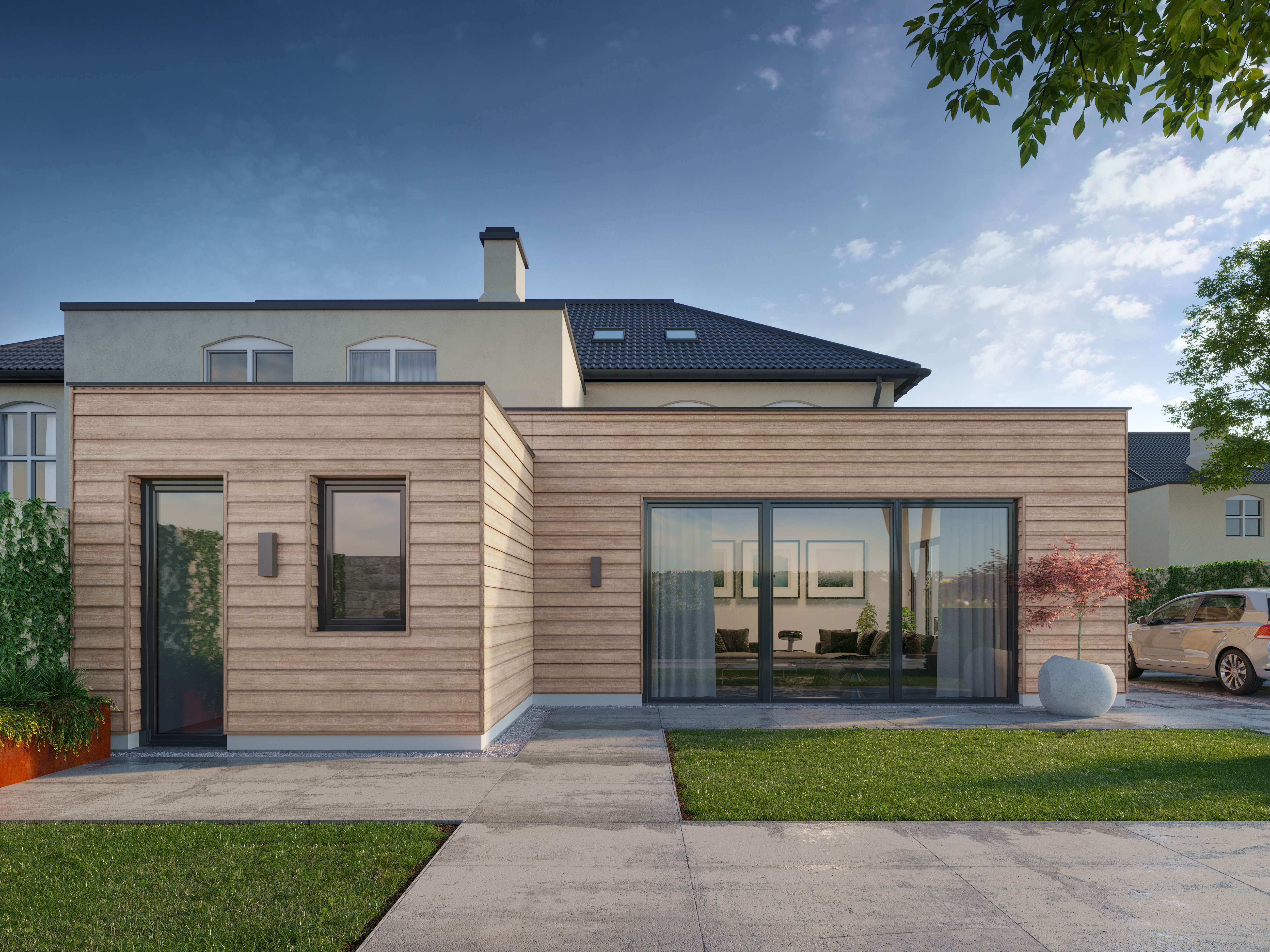 Eurotexx Potdeksel - Zweeds rabat - Sheffield Eiken Grijs tuinhuis