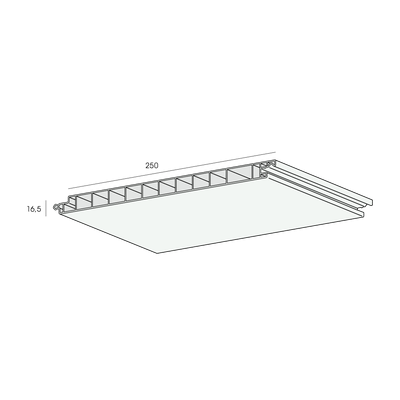 florence buitenplafond 250mm afmetingfoto