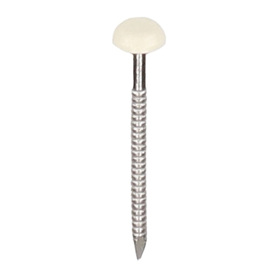 Polytop nagels RVS 50 mm Heering (100 st) creme