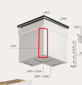 voorbeeld keralit uitwendig hoekstuk 350mm 