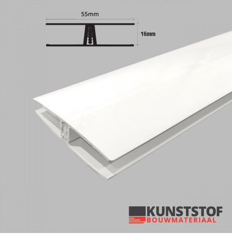 Verbindingsprofiel kunststof gevelbekleding 10mm in 4 kleuren