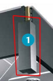 Voorbeeld Buitenhoek 500mm dubbele neus - Millex Big Board (nerfstructuur) 