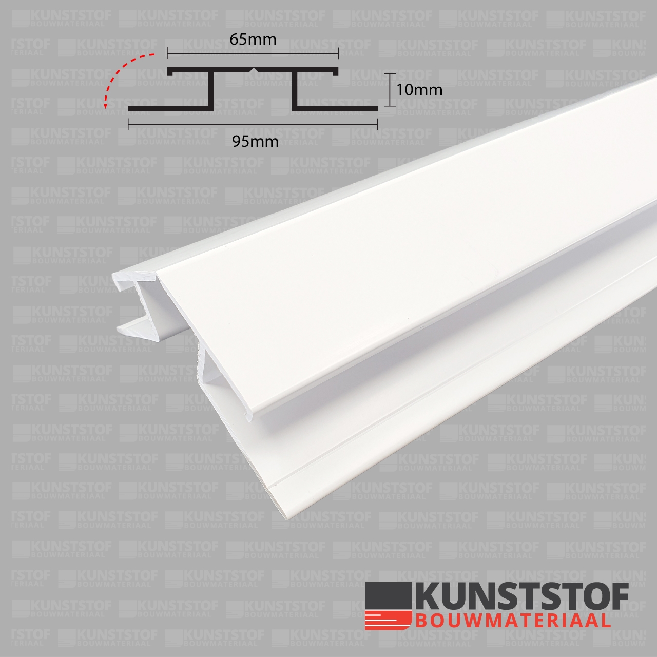 vouwhoekprofiel profex duafort kunststof gevelbekleding 10mm is leverbaar in 5 kleuren