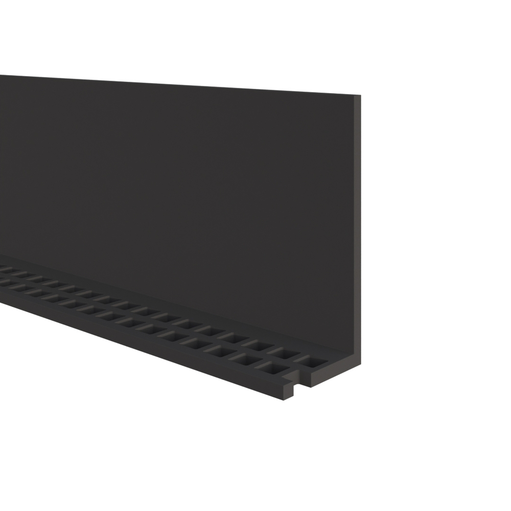 Ventilatieprofiel 50 x 25 x 2 mm Zwart