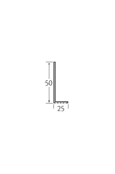 Ventilatieprofiel 50 x 25 x 2 mm 