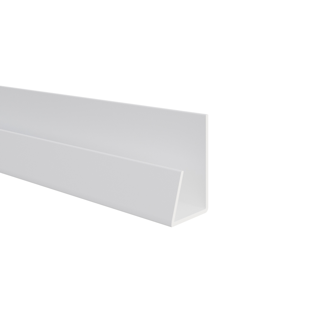 Eindprofiel Wit 19mm Inwendig