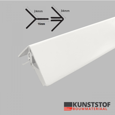 Hoekprofiel 2-delig - Profex (4 kleuren)