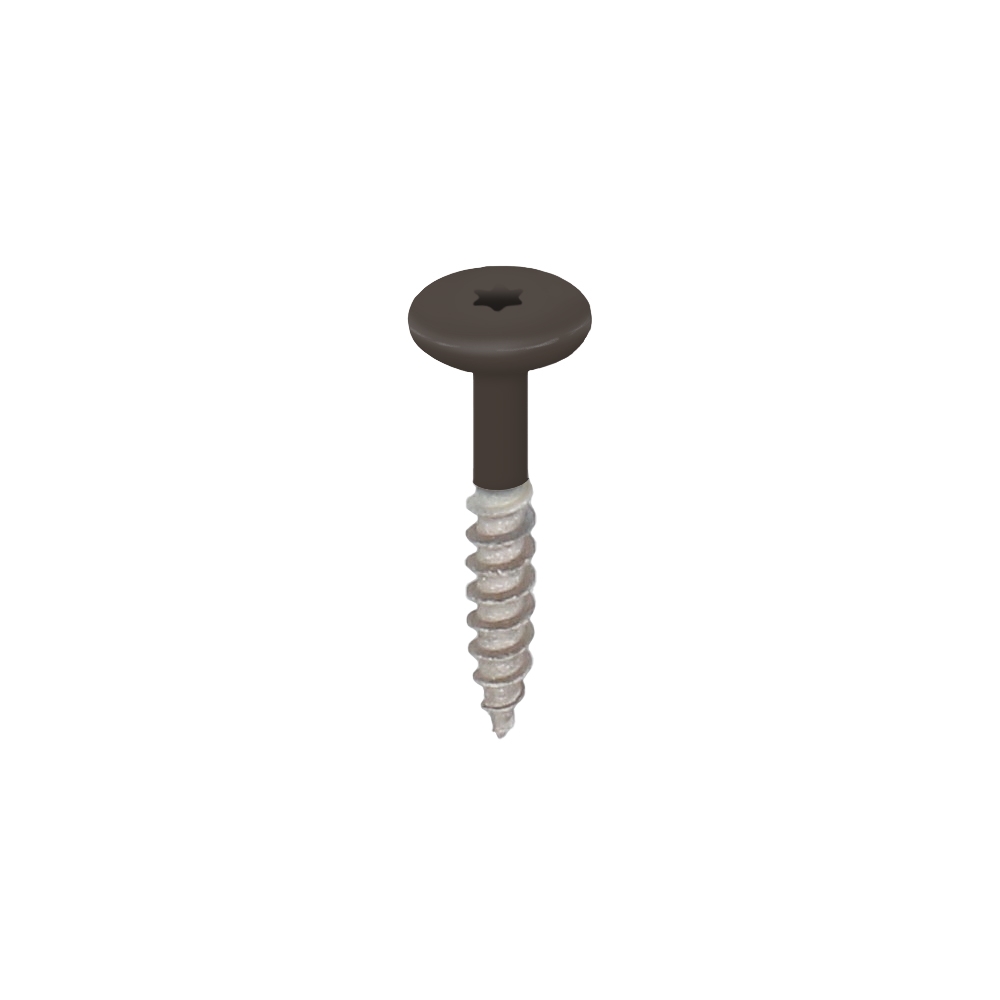 Torx schroef RVS 32 mm 100st Donkerbruin - Keralit