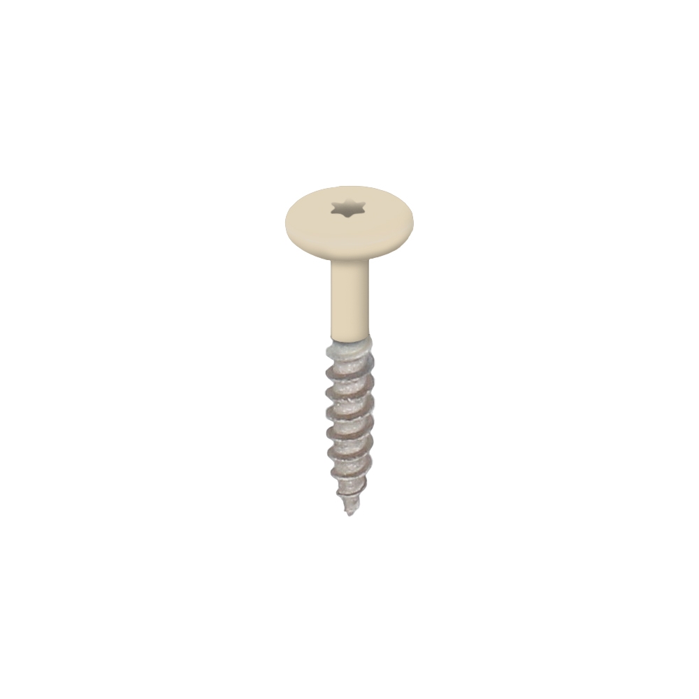 licht ivoor keralit torx schroef rvs 32 mm 