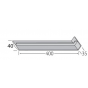 Verbinding 400mm - Millex Glad Creme