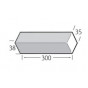 Buitenhoek 300mm - VinyPlus Zwart