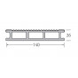Thomdeck composiet terrasplank 140 mm afmeting