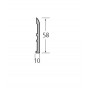 afwerkstrip 58x10 mm Thomdeck 