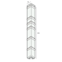(2847) keralit uitwendig hoekstuk 350mm 