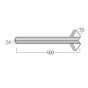 Binnenhoek 400mm - Millex Glad Creme
