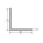 Gelijkzijdig hoekprofiel 15 x 15 x 2.5 mm