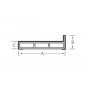Kamerprofiel met haakse lip 60 x 30 x 15mm