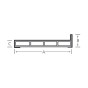 Kamerprofiel met haakse lip 80 x 30 x 15mm