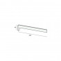 Novaboard rechts eindkap 400 mm afmeting
