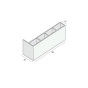 Holkamerprofiel 100x30x15 mm