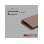 Eurotexx Dubbel Rabat - potdeksel 50mm eindprofiel kunststof gevelbekleding in de kleur Olijf ral n.v.t.