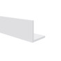 Gelijkzijdig hoekprofiel 25 x 25 x 2.0 mm wit