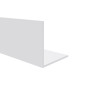 Gelijkzijdig hoekprofiel 50 x 50 x 2.0 mm wit
