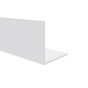 Gelijkzijdig hoekprofiel 50 x 50 x 2.5 mm wit
