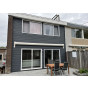kunststof eurotexx dubbel rabat antraciet op gevel van woning