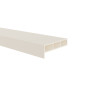 Kamerprofiel met haakse lip 100 x 30 x 15mm creme
