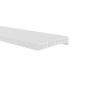 Kamerprofiel met haakse lip 100 x 30 x 15mm wit